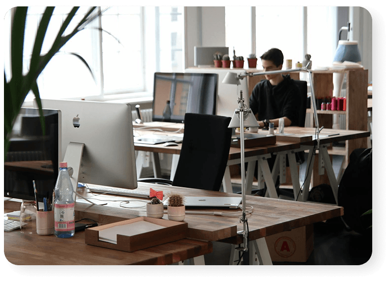 Modern office workspace