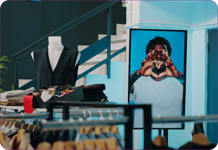 Ecrãs de digital signage geridos pela plataforma Xopvision